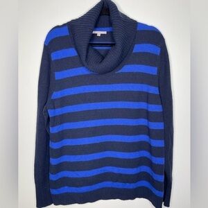 GAP turtleneck stripes soft wool blend sweater